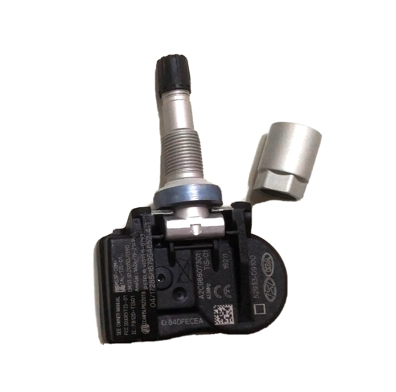 原始设备制造商起亚 Sportage 2016 - 2017 - 2019 年 & 阀门 TPMS 52933-D9100 和螺母,4 件 = = 1 套 — 第 3/4 张图片