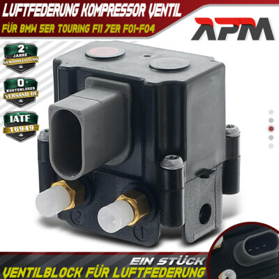 Ventilblock Ventileinheit Luftfederung für BMW 5er F07 F11 7er F01 F02 F03 F04