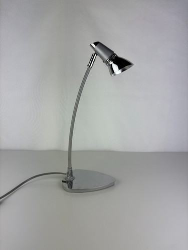 Jolie Lampe de Bureau Argenté Vintage, Art Déco Vintage - Picture 3 of 23