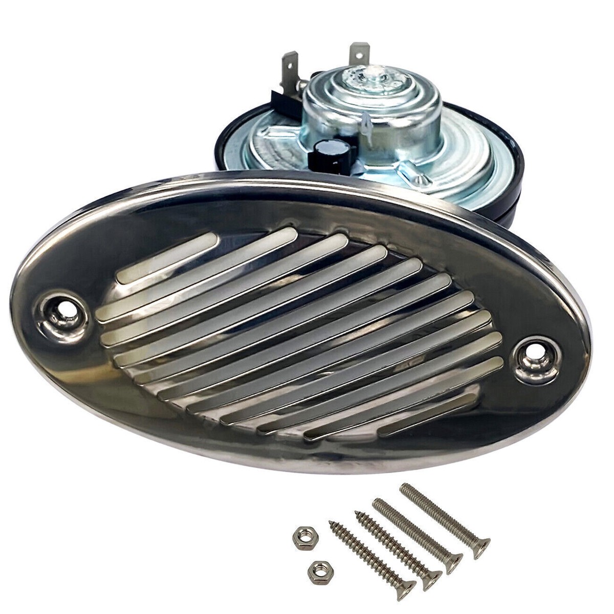 316 Stainless Steel 12V Hidden Flush Mount Marine Boat Horn With
