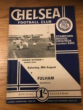 CHELSEA V FULHAM PROGRAMME 1967-68 INCLUDES THE 67/68 HANDBOOK