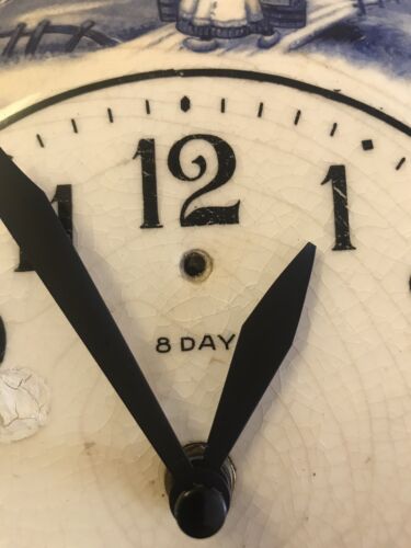 Vintage Delft Clock. Keeps Perfect Time - Picture 3 of 4
