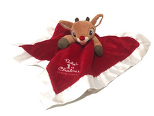 Rudolph the Red Nose Reindeer Baby'sFirst Christmas Blankie Lovey
