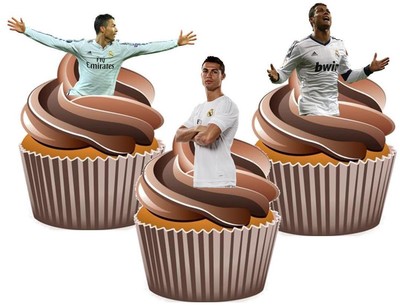 ronaldo mix cake toppers wafer card novelty decorations real madrid football ebay ebay