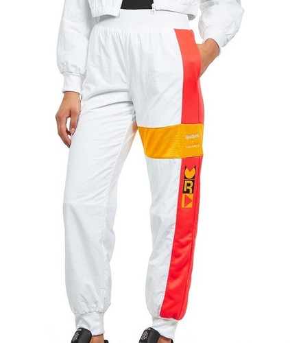 Reebok x Gigi Hadid Track Pants Women's Gigi White Colorblocked Size L, XL - Picture 12 of 12