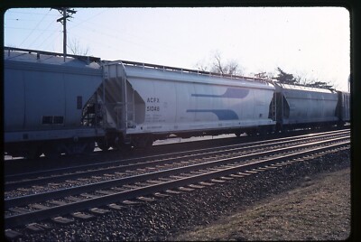 Railroad Slide - ACFX #51048 Covered Hopper Car 1988 Western Springs IL ...
