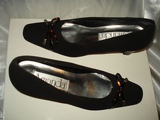 AMANDA LIZZIE BLACK LADIES DRESS SHOES SZ. 7.5 M NWOB BEAUTIFUL AUTH SUPER SALE