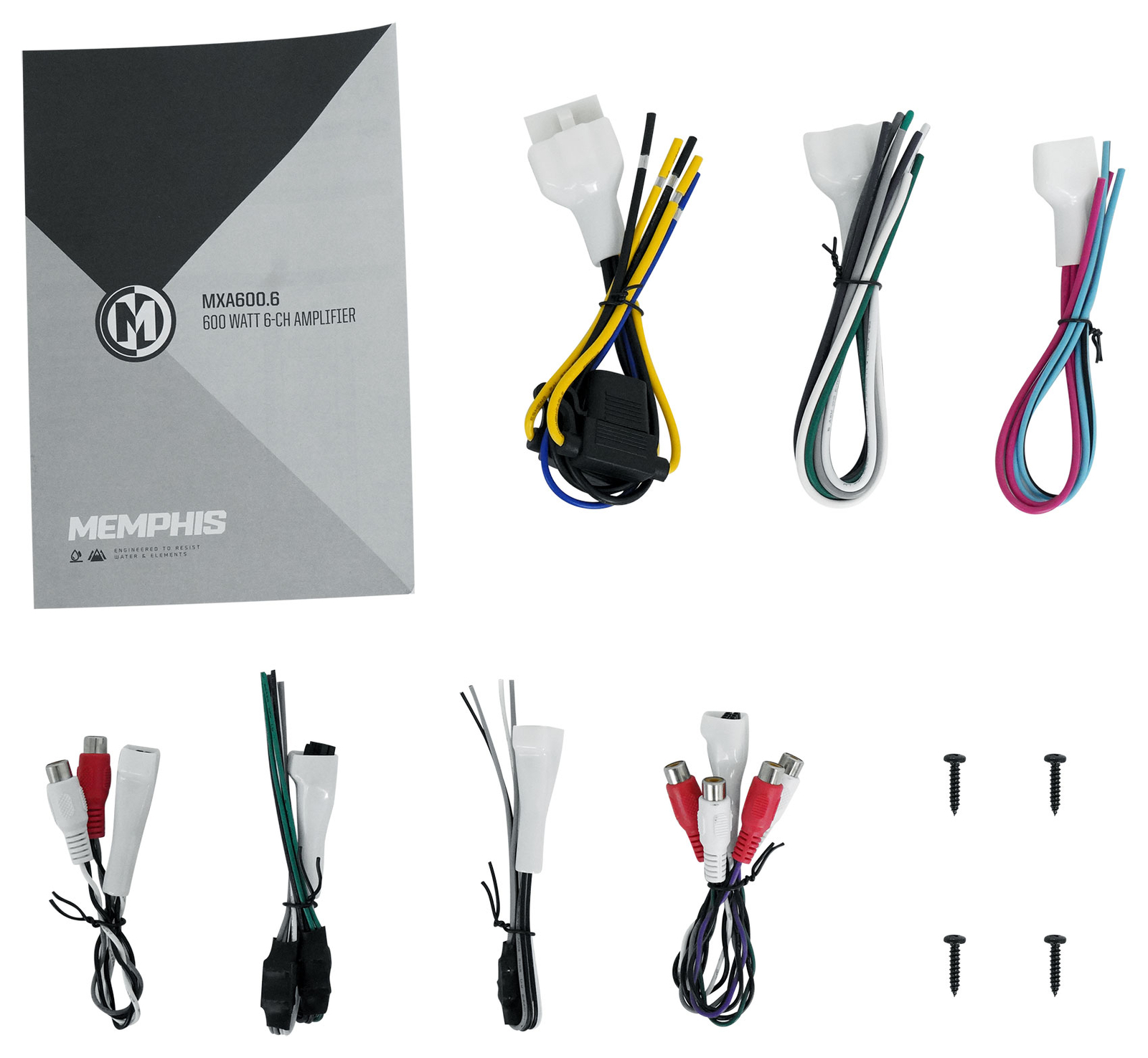 Memphis Audio MXA6006 600 Вт 6-канальный морской UTVATVмотоциклетный усилитель