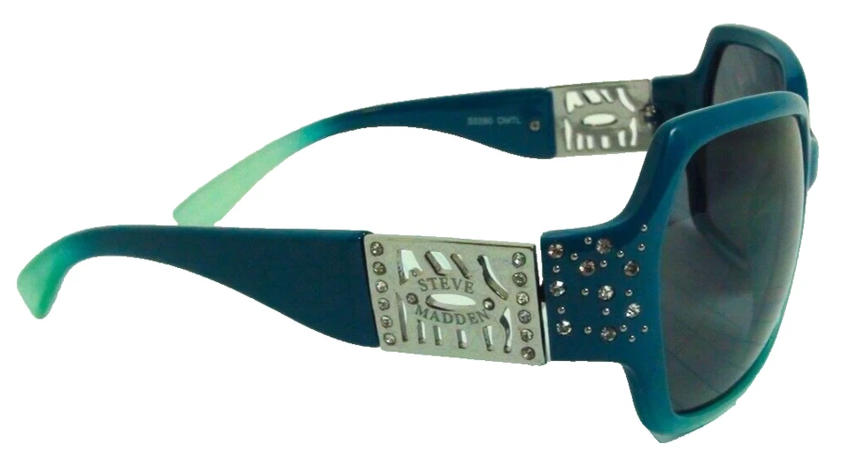 Женские солнцезащитные очки Steve Madden в синей черепаховой оправе с градиентными линзами S5280 OMTL - Изображение 2 из 4