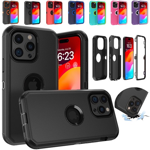 For iPhone 15/15 Pro/15 Plus/15 Pro Max Phone Case Shockproof Heavy Duty Cover - 第 1/27 張圖片
