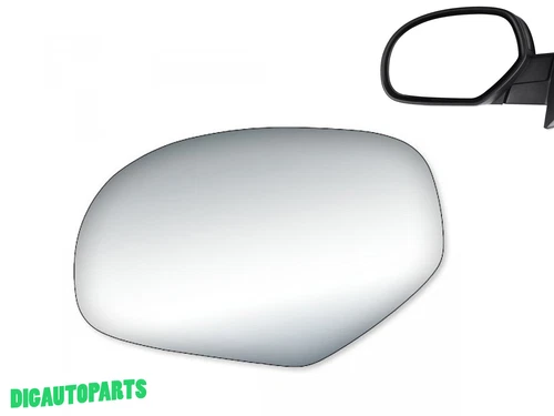 Outside Mirror Glass for 07-14 Chevy GMC Suburban Silverado Sierra Left Side LH