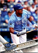 2017 Topps Holiday Metallic Snowflake Baseball #HMW49 Jorge Bonifacio