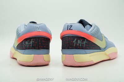 NIKE JA 1 USED SIZE 11.5 DAY ONE COBALT BLISS CITRON TINT DR8785