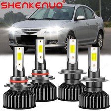 For Mazda 3 2004 2005 2006 2007 2008 2009 Combo 9005 H7 Led Headlight Bulb Hilo
