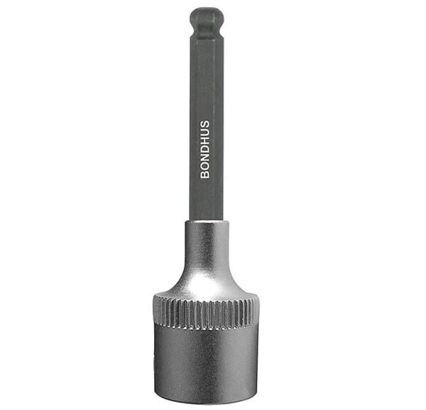 Bondhus 43407 3/8"" Drive Imperial Ball End Hexagon Bit Socket 1/8"" AF