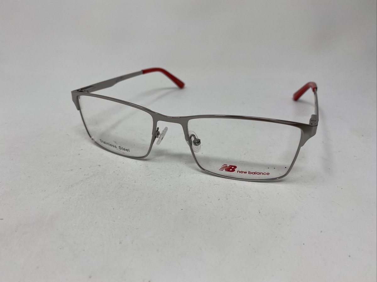 NEW BALANCE NB 511-2 54/17/140 FLEX HINGE SILVER EYEGLASSES YU88