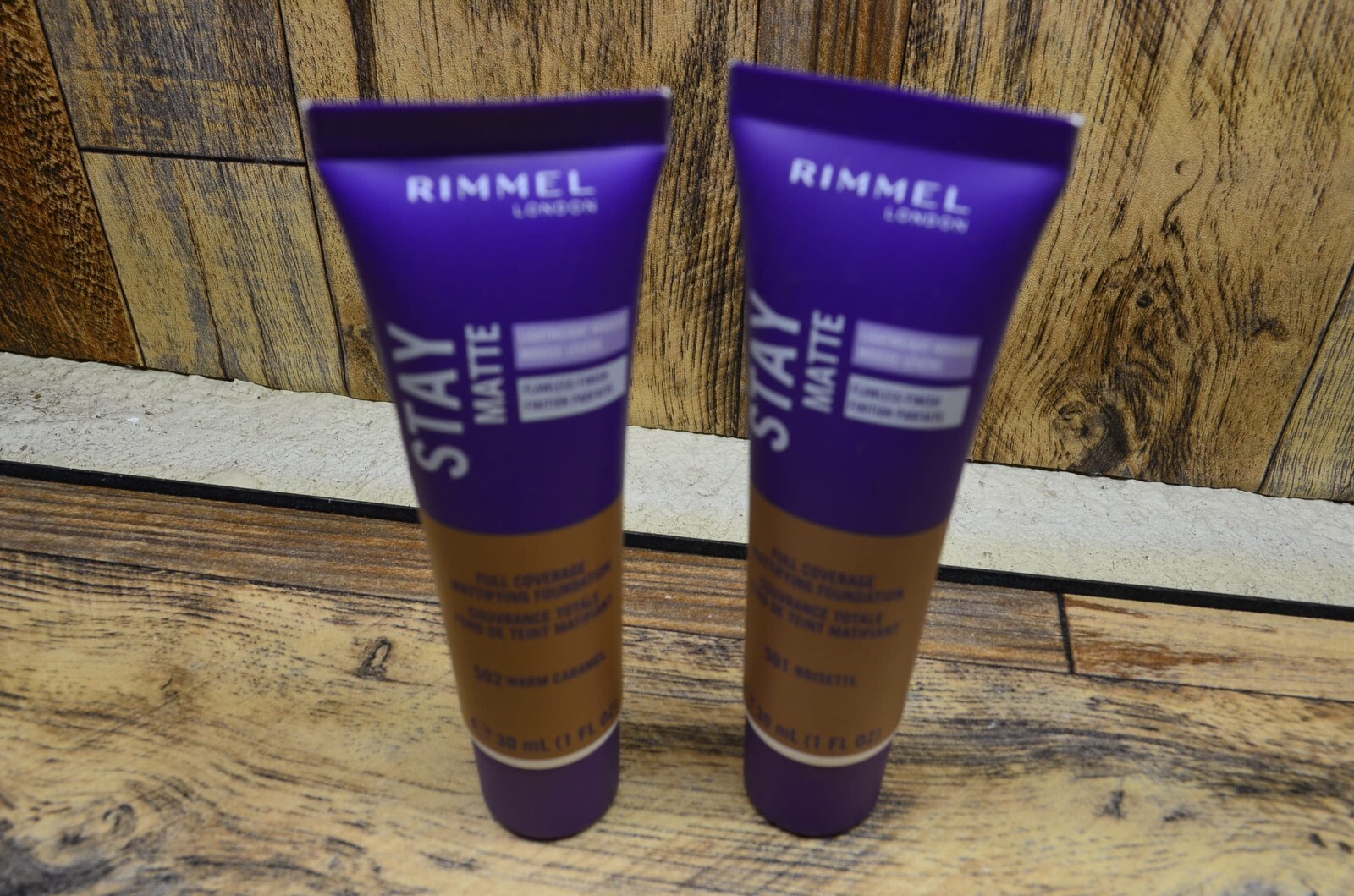 2X Rimmel Stay Matte Liquid Mousse Foundation, 1oz 501 Moisette, 502 Warm carame