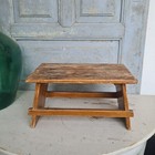 B0218 Schöner, alter Hocker ~ Bauernhocker ~ Schemel ~ Shabby Chic