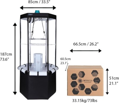 Aerospring 27 Plant Vertical Hydroponics Indoor Growing System