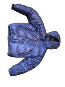 Mountain Hardwear Goose Down Sub Zero Parka Jacket Belay Parka Blue Med | eBay