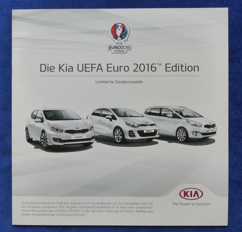 Kia UEFA Euro 2016 Edition - Rio Ceed Venga Soul - Prospekt Brochure 03.2016 - 第 1/3 張圖片