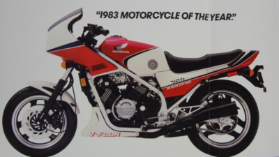 1984 Honda VF750F Interceptor 6-page sales brochure-literature