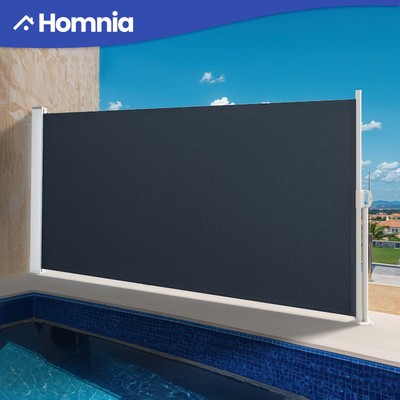 Adjustable Instant Privacy Side Awning 9.8' x 5.2'  Pool Waterproof Barrier