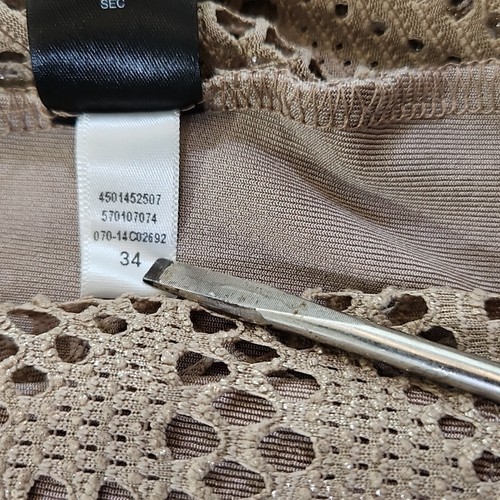 Travelers by Chicos Cardigan Tank Set Size 1 Brown Gold 2 Pc Lightweight LNC EUC - Picture 6 of 14