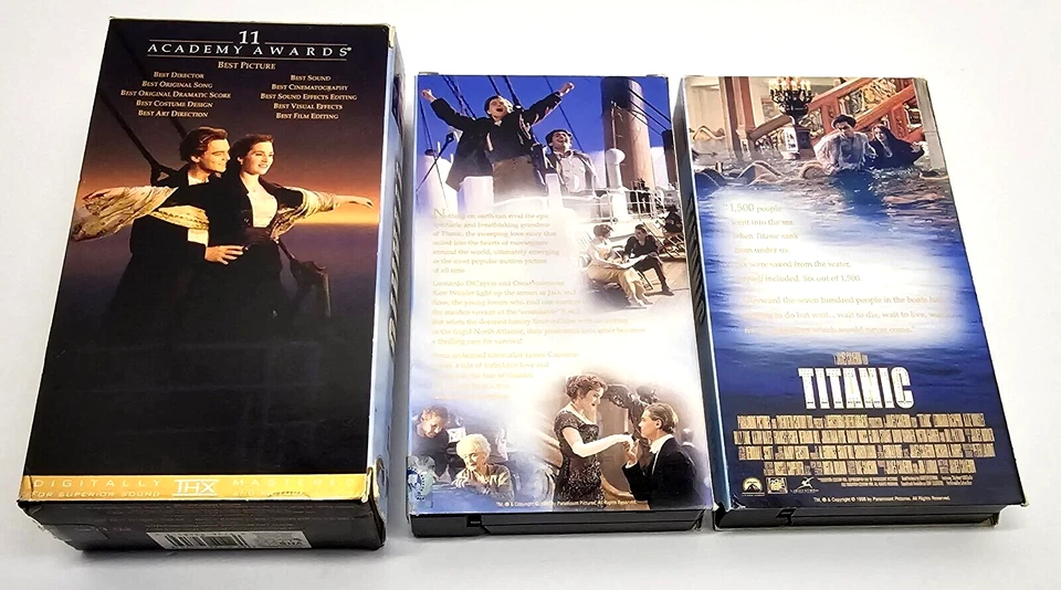 Titanic VHS 1998 2-Tape With Bonus CD Soundtrack Like New Bundle - Image 4 of 4