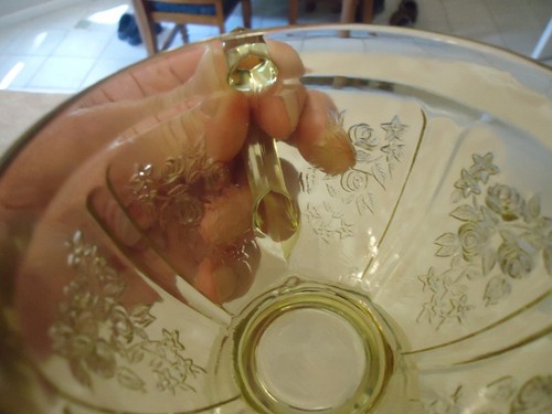 Guaranteed Old Depression Glass Amber Sharon Creamer and Sugar With Lid - Picture 3 of 6
