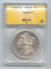 1904-O Morgan SIlver Dollar, ANACS MS-61 PL, Proof-Like