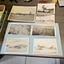 1946 Selfridge Field Michigan Military Airplane and Aerial Photo Lot Mustang B29