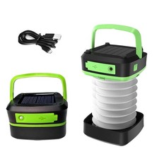 Solar USB Rechargeable LED Camping Lantern Portable Foldable Emergency Light
