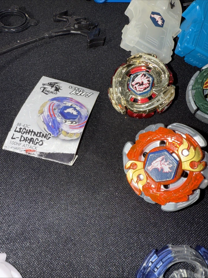 Lote Beyblade Takara/hasbro Metal Fusion Iluminación L Dragón Capricon Tormenta Acuario Foto 4 de 4