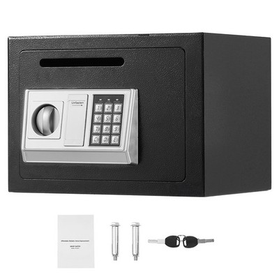 Uimoso 0.6 Cubic Feet Secure Drop Box with Front Slot, Lock, and Knob - Black