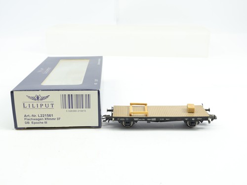 Liliput H0 L221561 Güterwagen Flachwagen 476013 DB / AC NEM OVP | Condition: Gebraucht