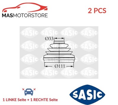 ACHSMANSCHETTE ANTRIEBSWELLE PAAR SASIC 2933993 2PCS I FÜR CITROËN JUMPER