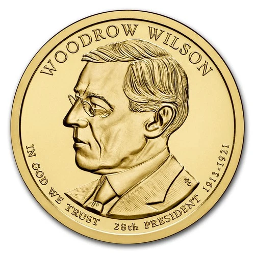 2013-D Presidential Dollar Woodrow Wilson — photo from the most recent tracked eBay sale
