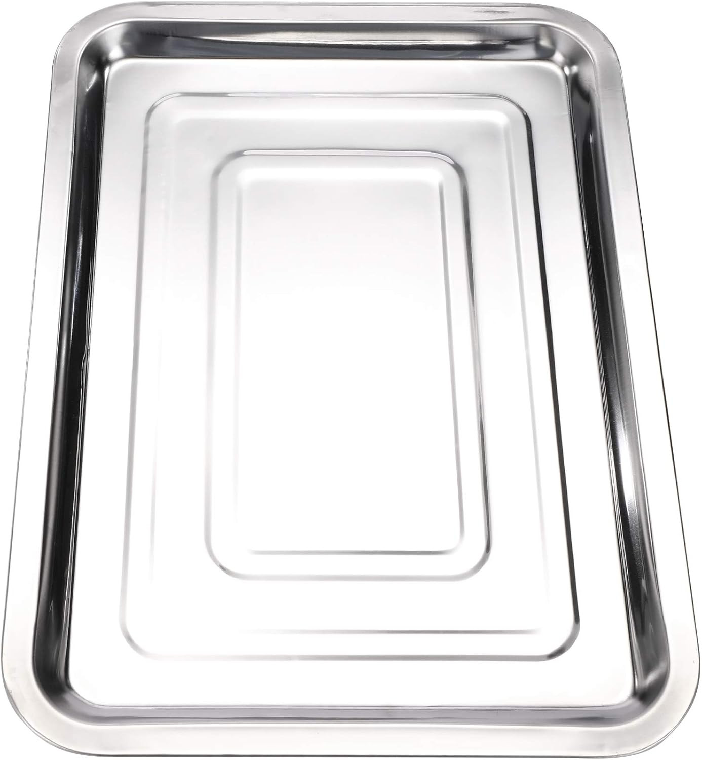 New Star Tattoo 3 Pack Stainless Steel Tattoo Trays 13 1/2" X 10" Dental Body Pi