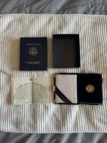 2001-W American Gold Eagle 1/10 oz Proof — photo from the most recent tracked eBay sale