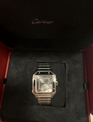 Cartier Santos de Cartier Large Grey DialDual Time
