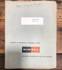 KinTel Model 111A DC Amplifier Service Manual Original 