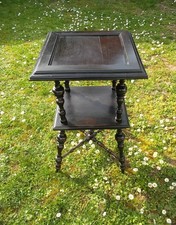 Beistelltisch  Blumentisch Telefontisch Original Gründerzeit Schwarz