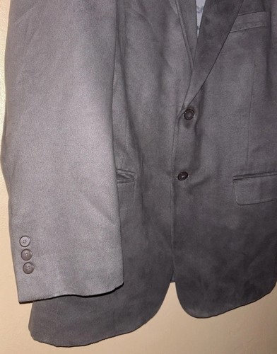Bert Pulitzer Supra Suede Blazer Gray Size 44 Regular Mark - Picture 3 of 15