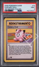 Pokémon Card Clefairy Doll 70/102 Rare Base Set 1st Edition - PSA 9 Italian