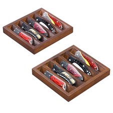 Knife Display Case Knife Holder for Pocket Knife Case Storage, Edc Tray Fits ...
