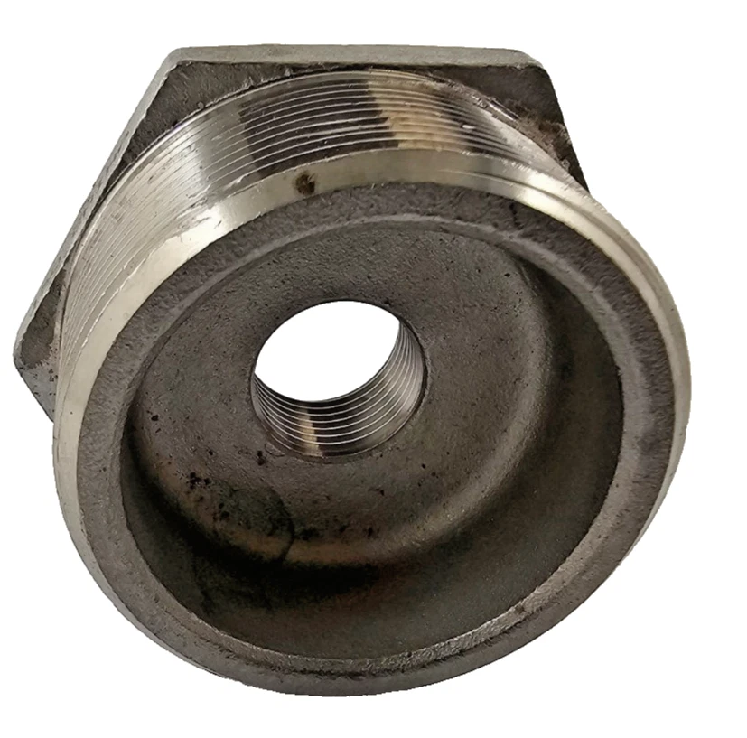 SP114 MB-316 2" X 1/2" HEX REDUCER BUSHING T-316 STAINLESS STEEL THREADED - Image 3 of 4