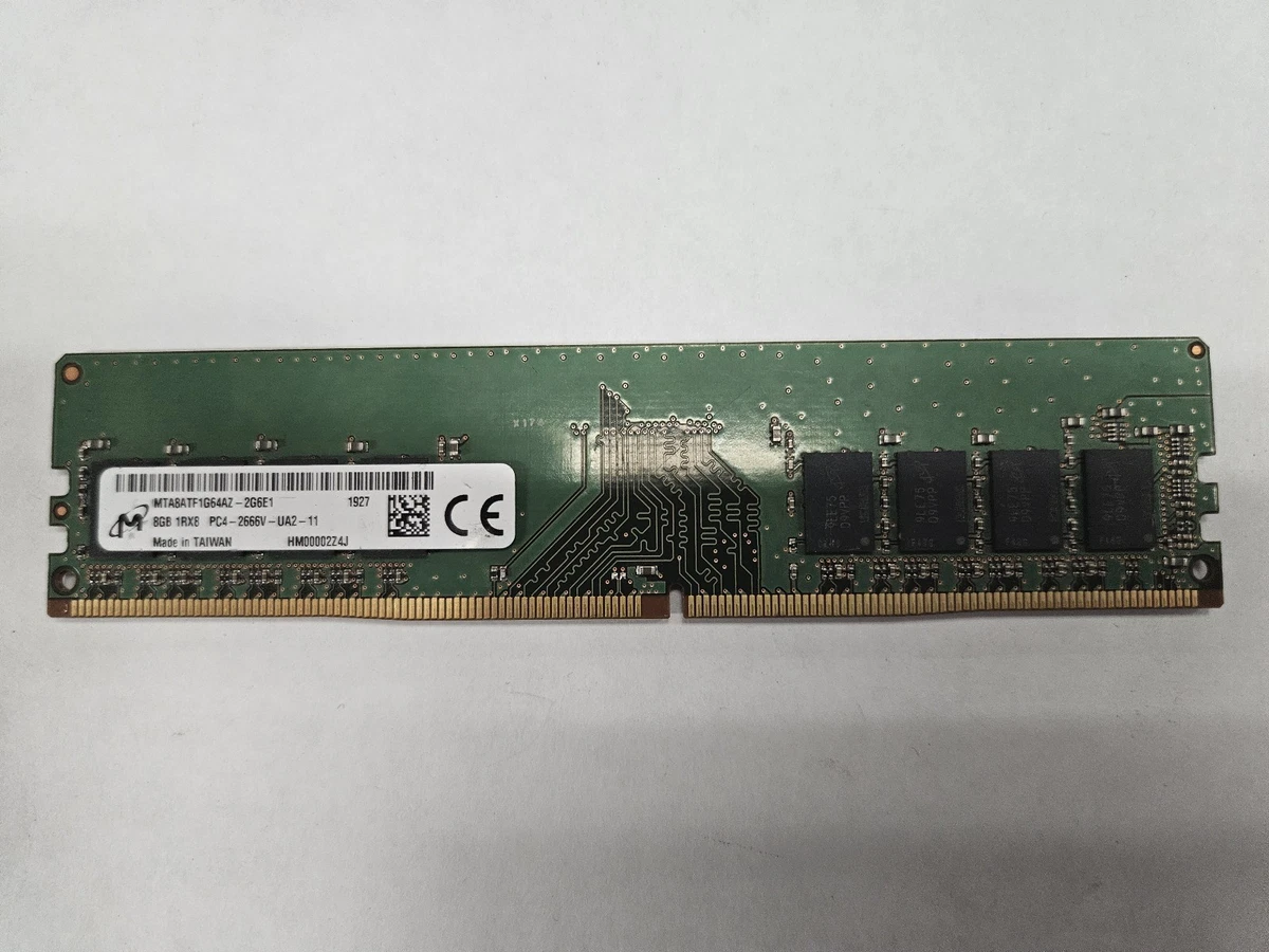 Micron PC4-21300 (DDR4-2666) Bus Speed Computer RAM 8 GB Capacity