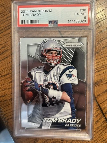 2014 PANINI PRIZM #36 TOM BRADY PSA 6