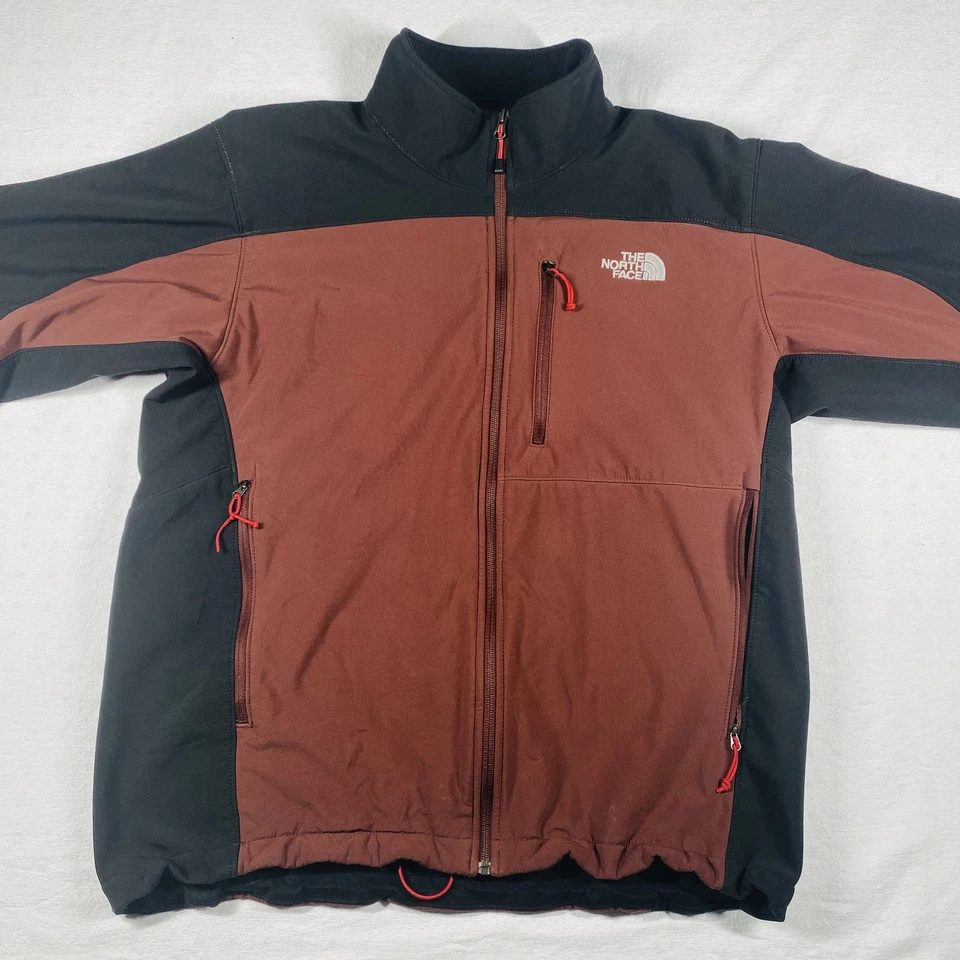 North Face Jacket Mens Large Softshell Outdoor Hiking Full Zip Pockets - Image 2 of 4